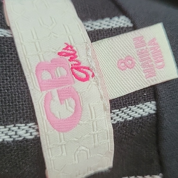 NWT GB Girls Sz 8 black and white striped top jumpsuit - Picture 11 of 11